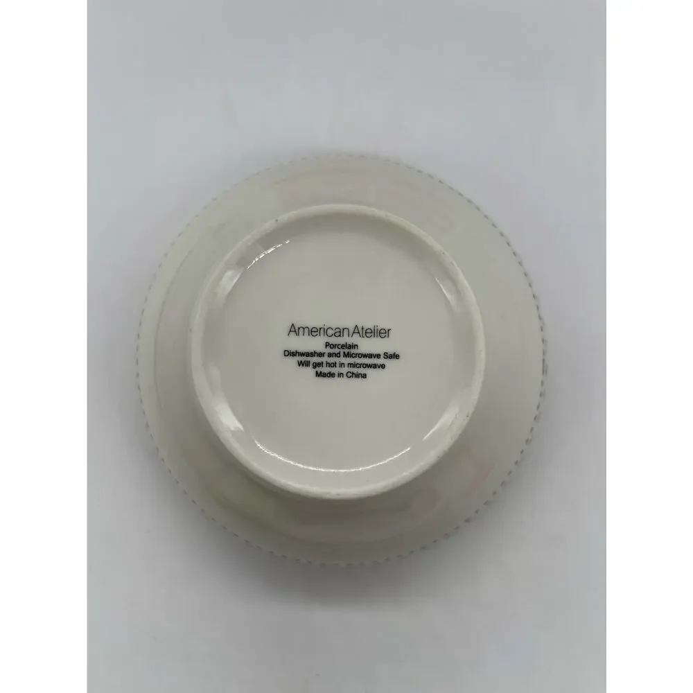 American Atelier Noelle Set of 3 Soup / Cereal Porcelain Bowls 5 7/8